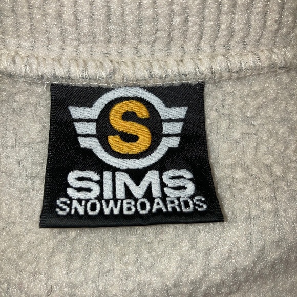 SIMS Snowboarding Zip Up Base Layer Jacket Women’s Size L/XL Unisex Ribbed - Picture 7 of 12